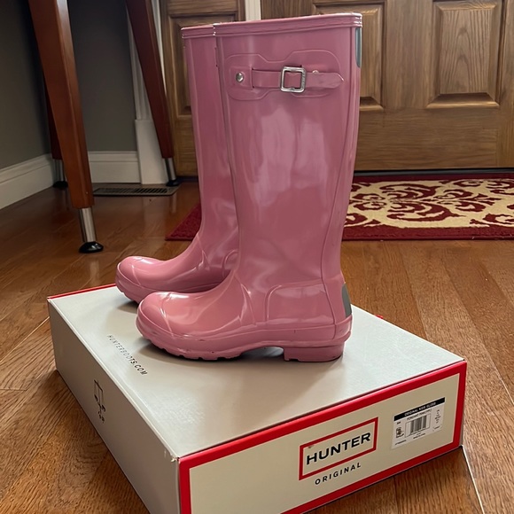 Hunter Kids Gloss Boots - Picture 1 of 7